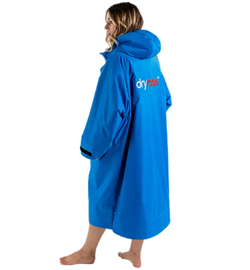 Dryrobe Adult Advance Long Sleeve Change Robe V3 Large Cobalt Blue/Black-2